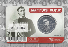 Nederland 5 euromunt 2019 (44e) "Jaap Eden vijfje" (1e dag van uitgifte coincard in envelopje)