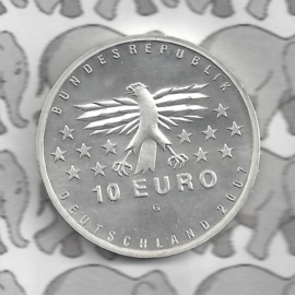 Duitsland 10 euromunt 2007 (29e) "50 Jaar Staat Saarland" (zilver).