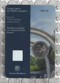 Andorra 2 euromunt CC 2021 (14e) "100 Jaar Kroning van Onze Vrouwe van Meritxell", in coincard