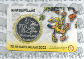 België 5 euromunt 2022 "70 jaar Marsupilami", reliëf in coincard