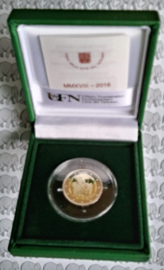 Vaticaan 2 euromunt CC 2018 "Europees jaar van het Cultureel Erfgoed", proof in doosje met certificaat