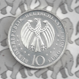 Duitsland 10 euromunt 2010 (47e) "300 Jahre Porzellanherstellung" (zilver).