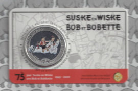 België 5 euromunt 2020 "75 jaar Suske en Wiske" (kleur), in coincard
