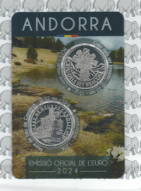 Andorra 2 x 1,25 euromunt 2024 "Grandalla and Margineda" in blister