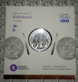 Finland 10 euromunt 2017 "de gouden jaren" 