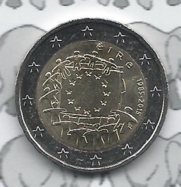 Ireland 2 eurocoin CC 2015 "30 jaar Europese vlag"