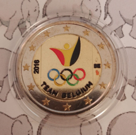 België 2 euromunt CC 2016 (16e) "Olympische Spelen in Rio de Janeiro" (kleur 1)