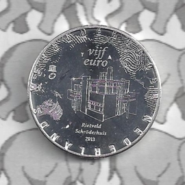 Netherlands 5 eurocoin 2013 "Rietveld Schröderhuis" (loose)