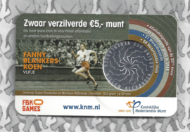 Nederland 5 euromunt 2018 (38e) "Fanny Blankers-Koen vijfje" (in coincard)