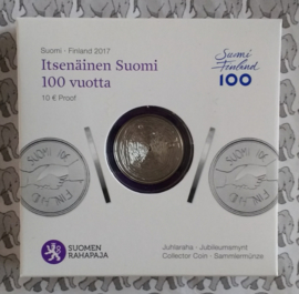 Finland 10 euromunt 2017 "100 jaar onafhankelijkheid" 