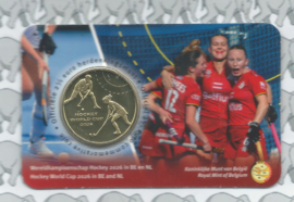 België 2,5 euromunt 2026 "WK hockey in België en Nederland" in coincard Nederlandse versie