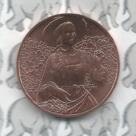 Oostenrijk 10 euromunt 2025 (47e) "Aufdirndln - Linen" (koper)