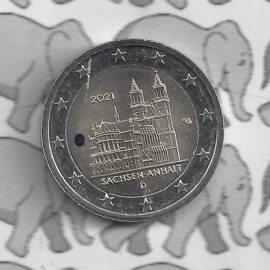 Duitsland 2 euromunt CC 2021 (25e) "Saksen-Anhalt (Kathedraal van Maagdenburg)" (letter A)