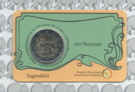 België 2 euromunt CC 2023 (30e) "Art Nouveau" in coincard Franse versie