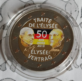 Duitsland 2 euromunt CC 2013 (12e) "Elysee verdrag met Frankrijk" (kleur 1)