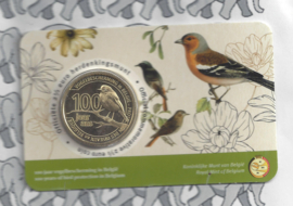 België 2,5 euromunt 2022 "100 jaar Vogelbescherming in België" in coincard Nederlandse versie