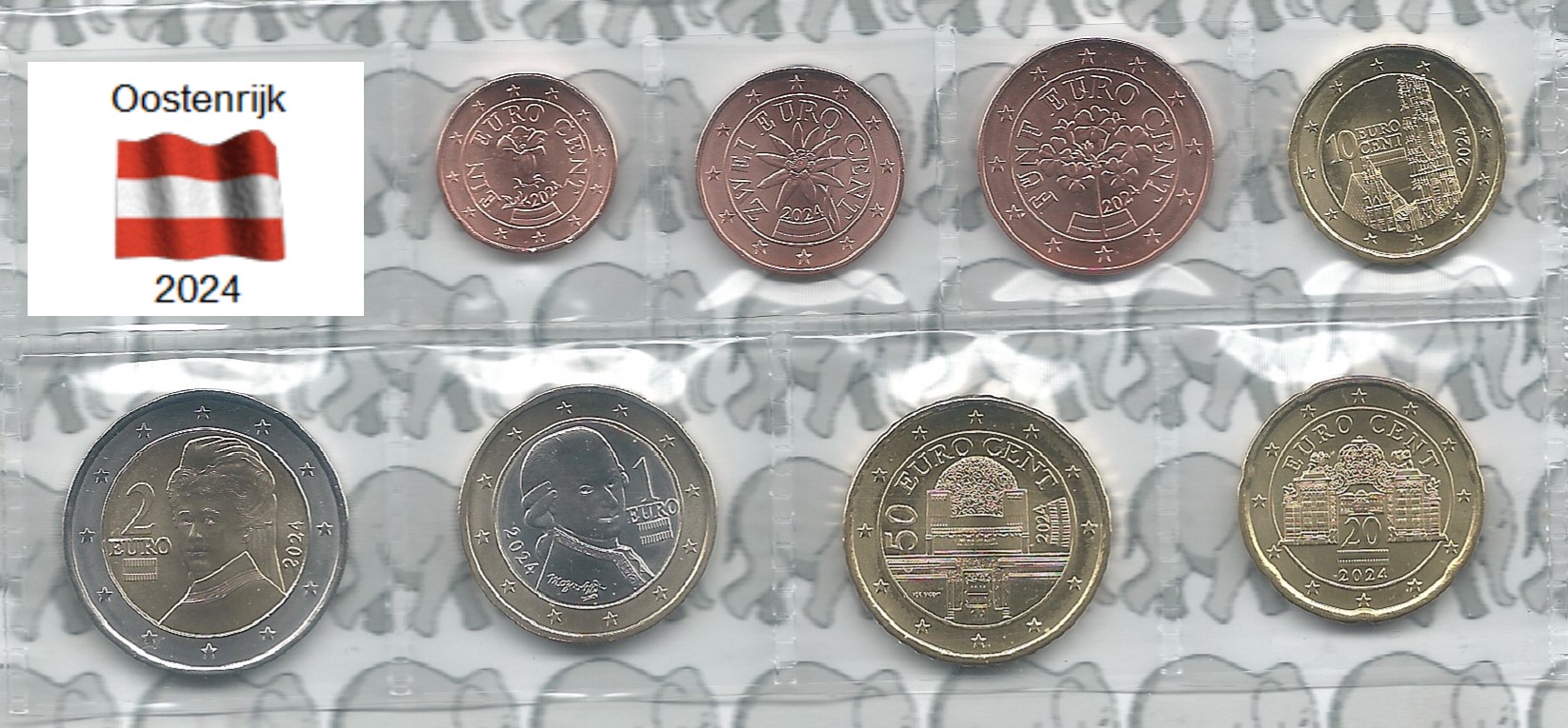 Oostenrijk UNC serie 2024