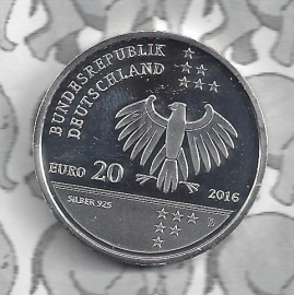 Duitsland 20 euromunt 2016 (3e) "200ste verjaardag van Ernst Litfass", zilver