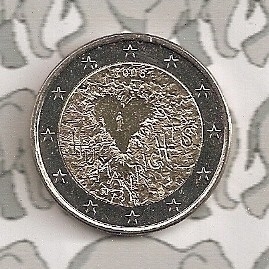 Finland 2 eurocoin CC 2008 "Mensenrechten 60 jaar"
