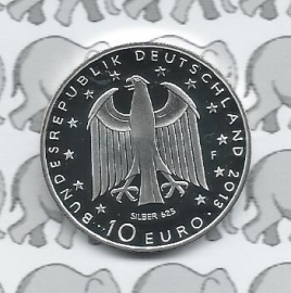 Duitsland 10 euromunt 2013 (65e) "200. verjaardag Georg Büchner" (Zilver)