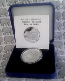 Belgium 10 eurocoin 2014 (1e) "Adolphe Sax"