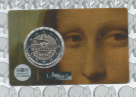 Frankrijk 2 euromunt CC 2025 (34e) "Museum des Louvre" in coincard "Mona Lisa"