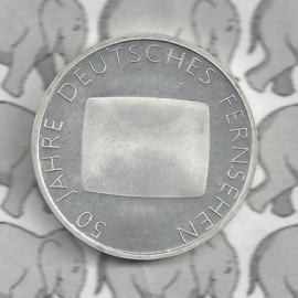 Duitsland 10 euromunt 2002 (5e) "50 Jaar Duitse Televisie" (zilver)