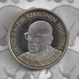 Finland 5 euromunt 2017 (57e) "Presidenten, Uhro Kaleva Kekkonen"