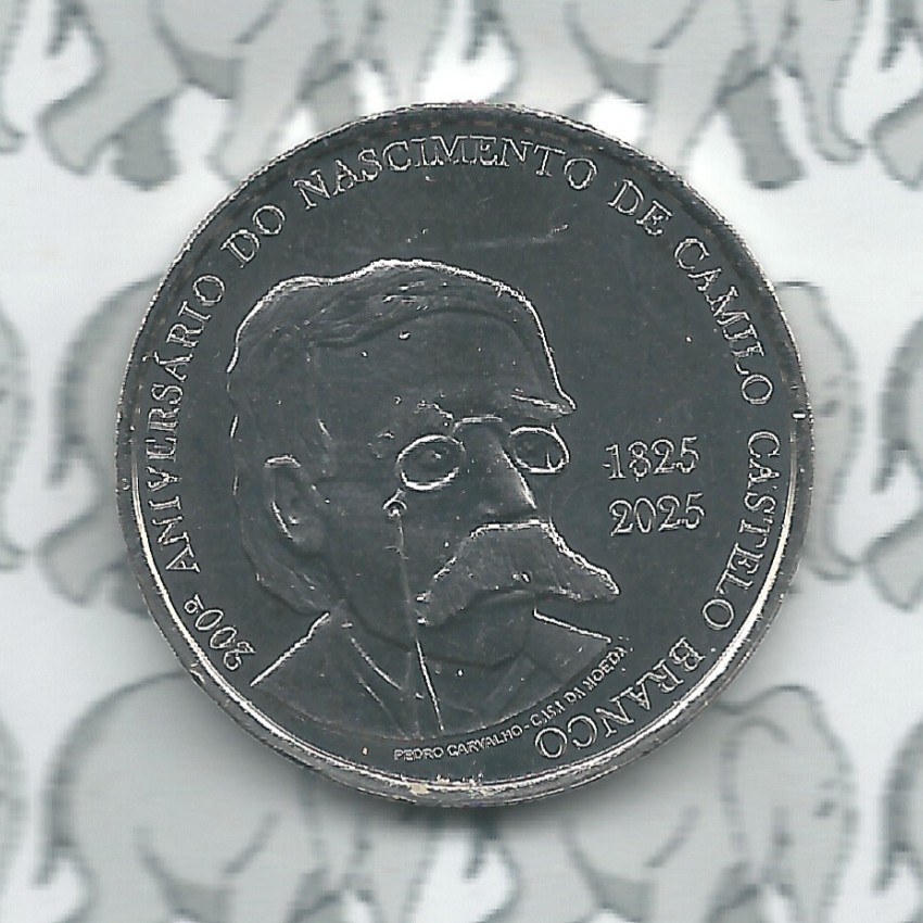 Portugal 5 euromunt 2025 (55e) "200 Jaar Camilo Castelo Branco"