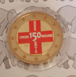 België 2 euromunt CC 2014 (13e) "150 jaar Belgisch Rode Kruis" (kleur 2)