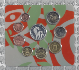 San Marino BU set 2018 (9 munten, incl. 5 euromunt)