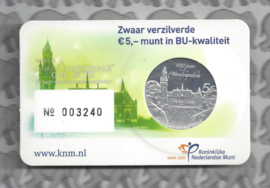 Nederland 5 euromunt 2013 (26e) "Vredespaleis" (BU met verkeerde voorkant)