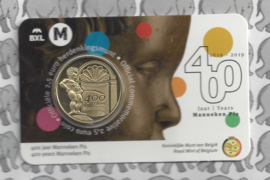 België 2,5 euromunt 2019 "400 jaar Manneken Pis" in coincard Nederlandse versie