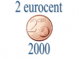 België 2 eurocent 2000