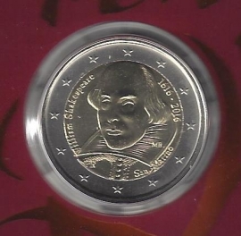 San Marino 2 eurocoin CC 2016 "Shakespeare" (in blister)