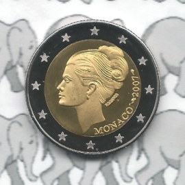 Monaco 2 euromunt CC 2007 "Grace Kelly" (LET OP KOPIE) (zie achterkant op 6 uur)