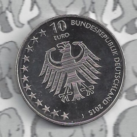 Duitsland 10 euromunt 2015 (74e) "150 jaar reddingsbrigade schipbreukelingen" (nikkel).
