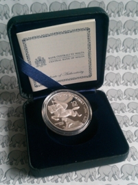 Malta 10 eurocoin 2016 "Antonio Sciortino". Proof, Silver in box met certificaat