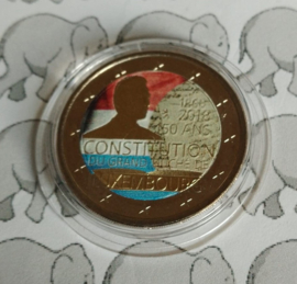 Luxemburg 2 euromunt CC 2018 (23e) "150 jaar Luxemburgse Grondwet" (kleur 1)