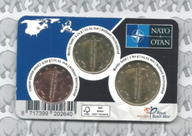 Nederland coincard 2024 "75 jaar NAVO" (75 eurocent)