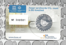 Nederland 5 euromunt 2012 (22e) "Grachtengordel vijfje" (BU in coincard)