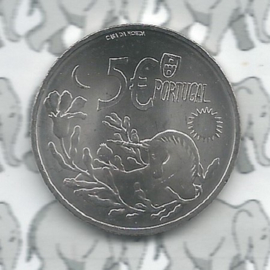 Portugal 5 euromunt 2023 (47e) "Eenhoorn"