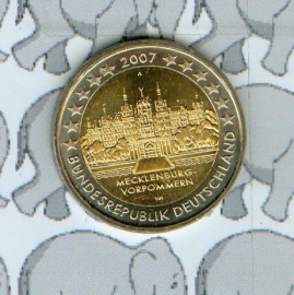 Duitsland 2 euromunt CC 2007 (2e)"Mecklenburg"