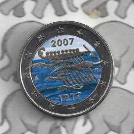 Finland 2 euromunt 2007 (4e) "90 jaar onafhankelijkheid"