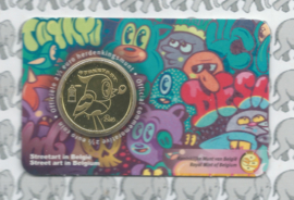 België 2,5 euromunt 2025 "Streetart in België" in coincard Nederlandse versie