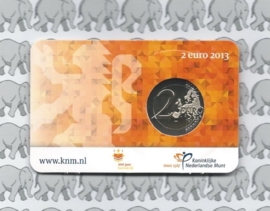 Nederland 2 euromunt CC 2013 (6e) "200 jaar Koninkrijk" in coincard