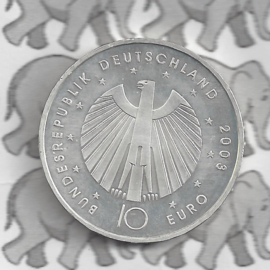 Duitsland 10 euromunt 2003 (11e) "Fifa-Voetbal Duitsland  1e uitgifte 2006" (zilver).