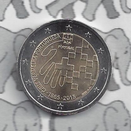 Portugal 2 eurocoin CC 2015 "150 jaar Portugees Rode kruis"