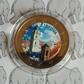 Litouwen 2 euromunt CC 2017 (4e) "Vilnius Cultuurstad" (kleur 1)