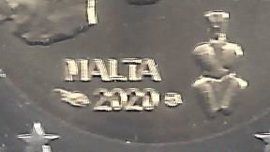 Malta 2 euromunt CC 2020 (19e) "Tempel van Skorba", met muntteken Monnaie de Paris.